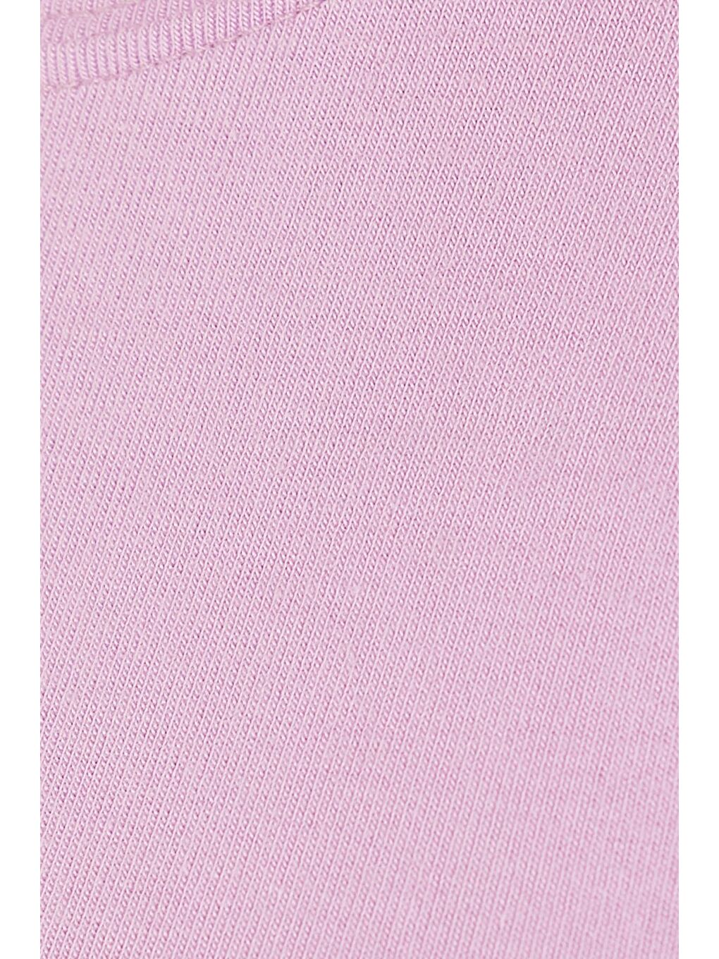 Kadın Regular Fit Klasik Kesim Bisiklet Yaka Viskon Kumaş Ultra Soft Lila Tişört-5