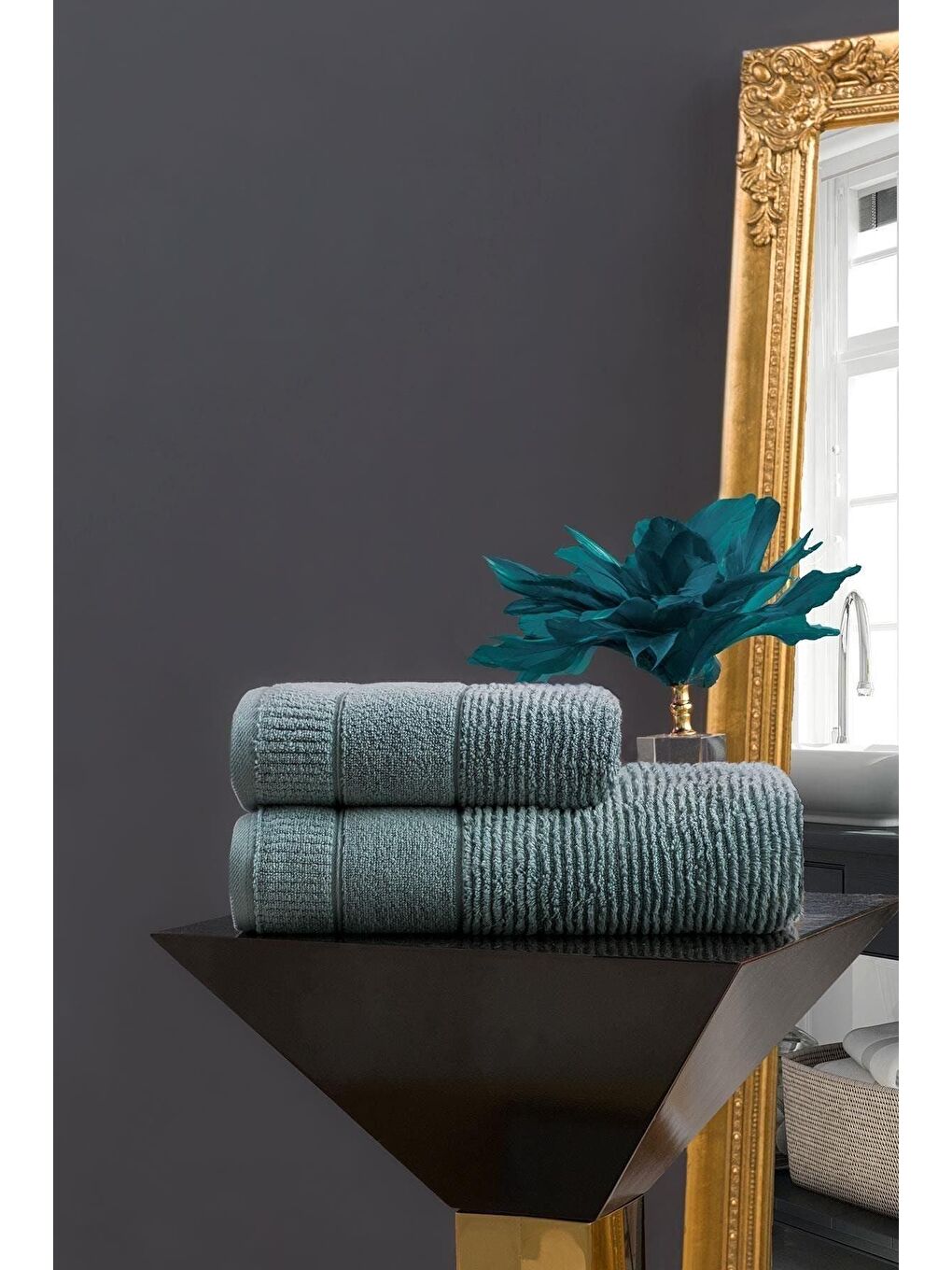 Venedik Micro Pamuk El Havlusu 50x90 cm Çağla Yeşili-1