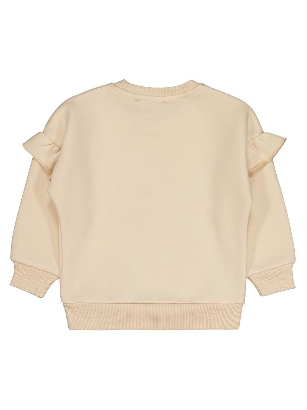 Bej Girls Nakışlı 2-5 Yaş Sweatshirt - Fil Dişi 2-3 Yaş-1