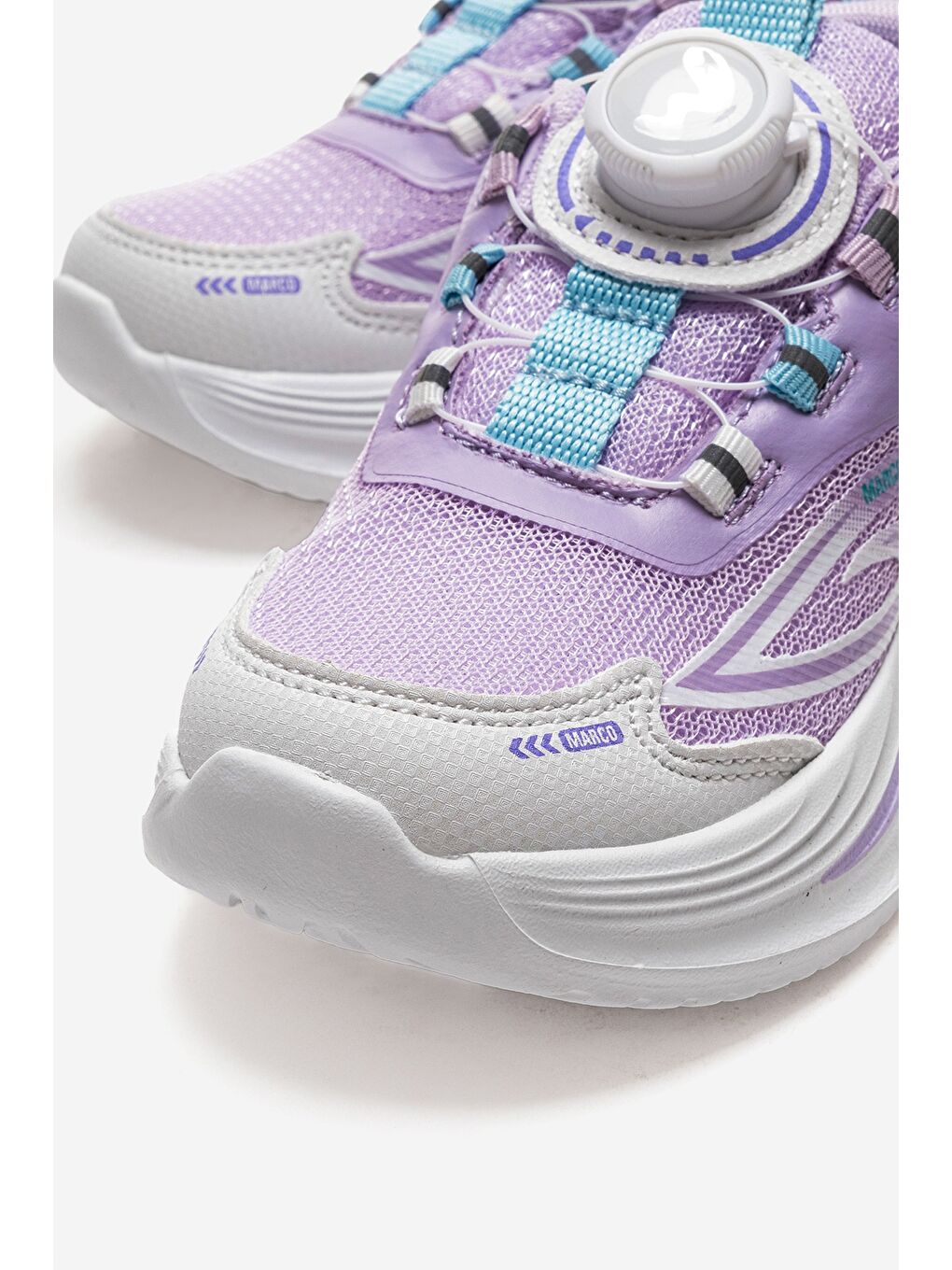 Unisex Çocuk Beyaz Lila Spor Ayakkabı-1