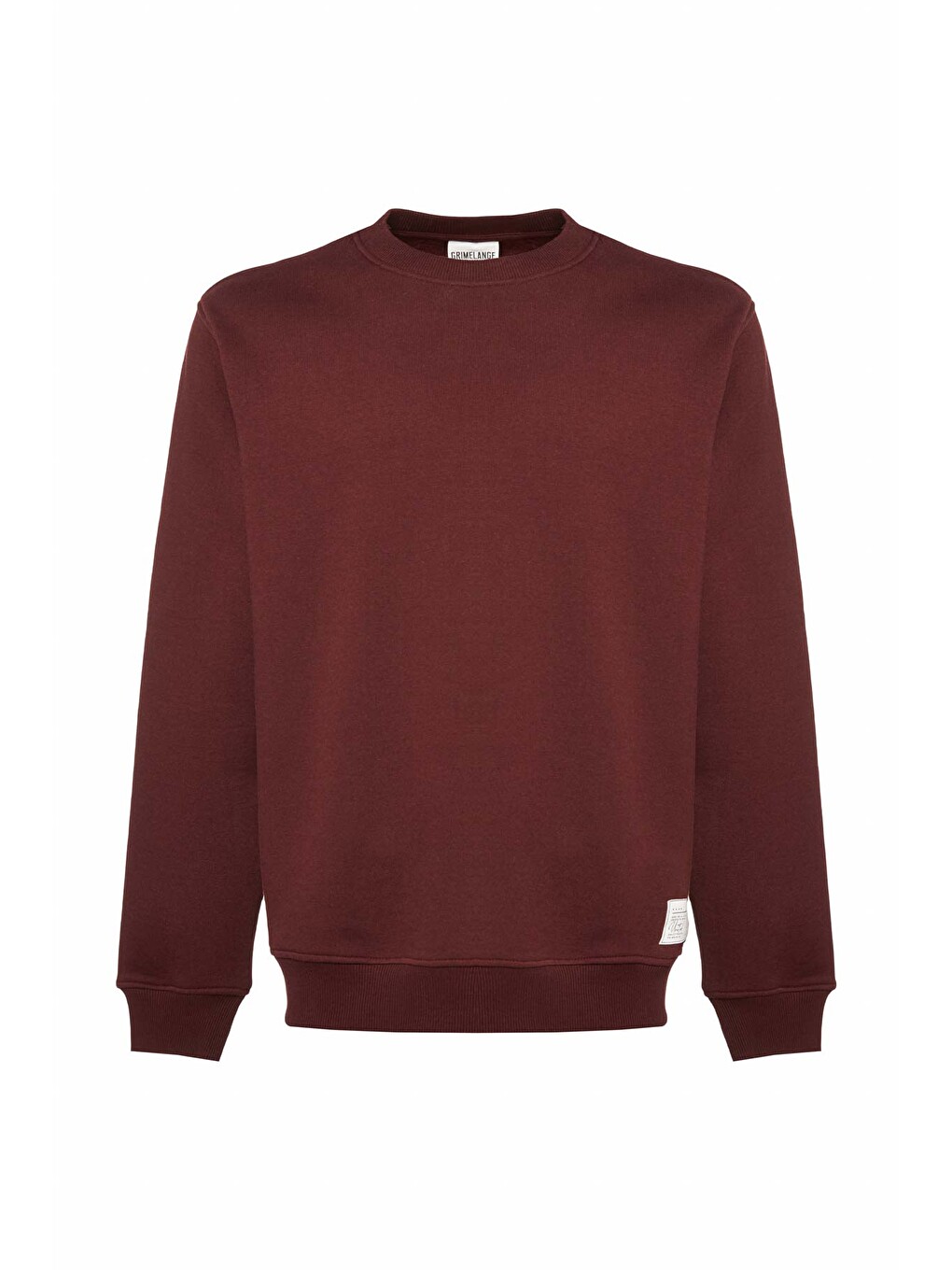 Travıs Erkek Organik Kumaşlı Yumuşacık Regular Fit Yuvarlak Yakalı Bordo Sweatshirt