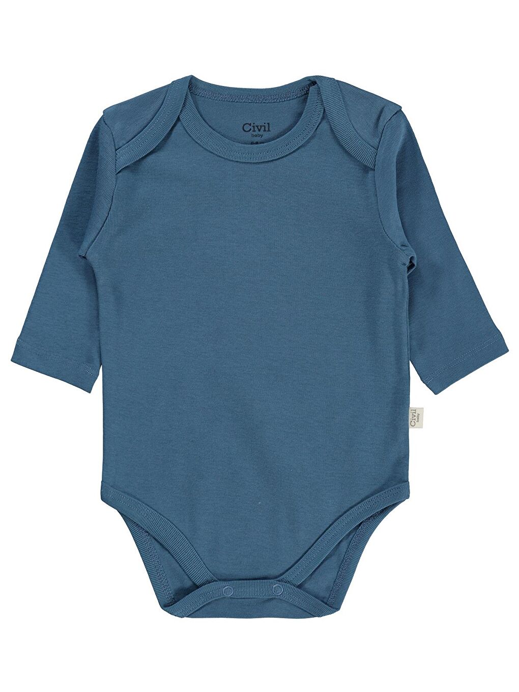 Baby Basıc 3 Lü 0-36 Ay Çıtçıtlı Badi - Gri 1-3 Ay-5