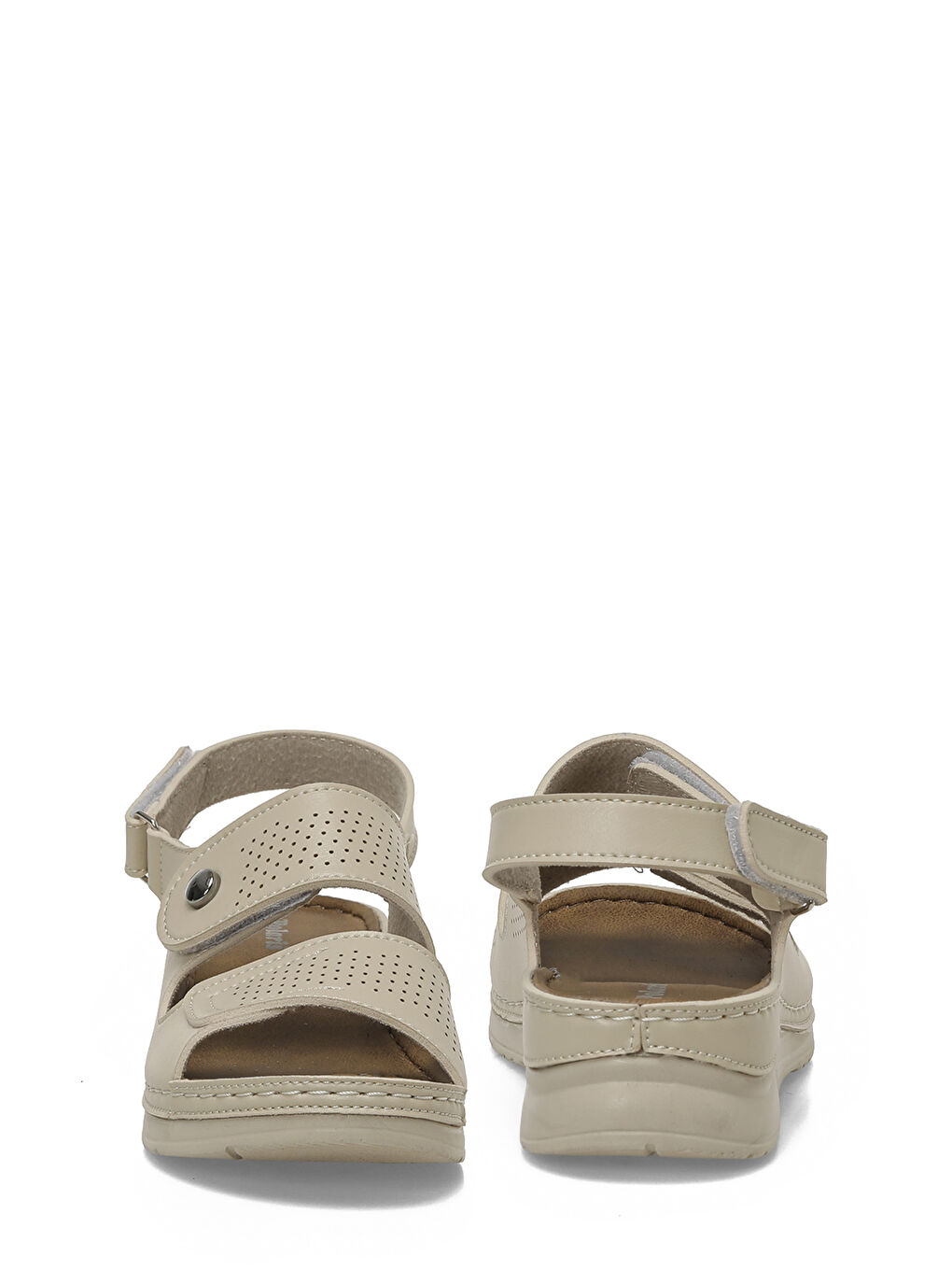 167252.Z6FX Bej Kadın Düz Sandalet-4