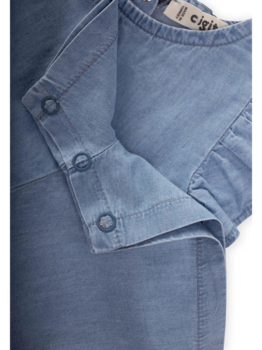 Mavi Kız Çocuk Jean Tulum-2