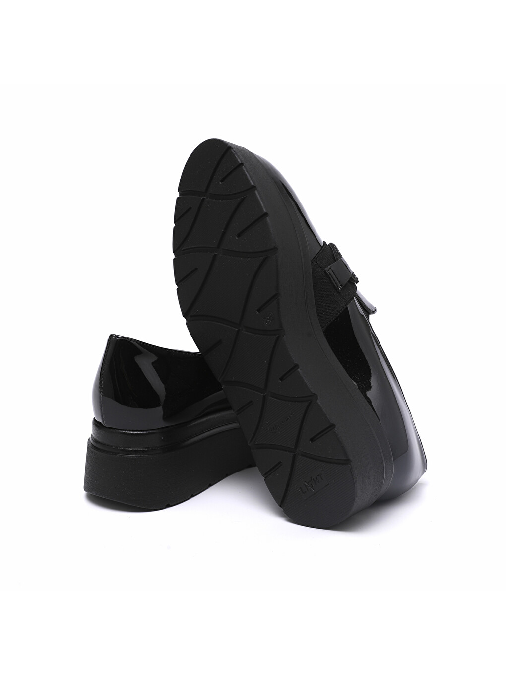 Kadın Siyah Loafer 2C4888 4888 Vernice Nero-4