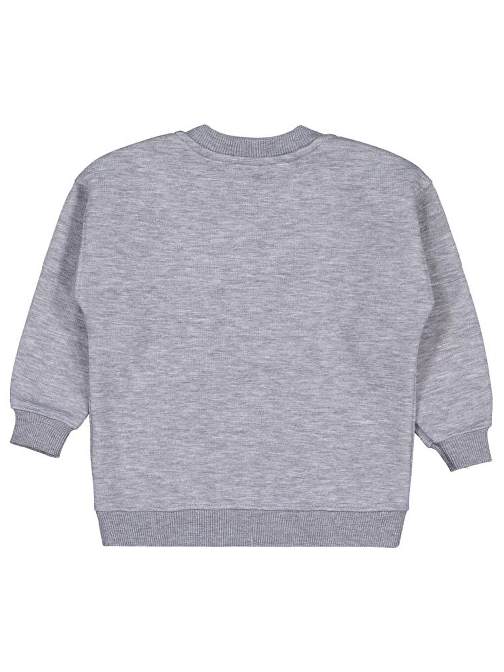 Girls Leopar Baskılı 2-5 Yaş Sweatshirt - Gri 2-3 Yaş-1