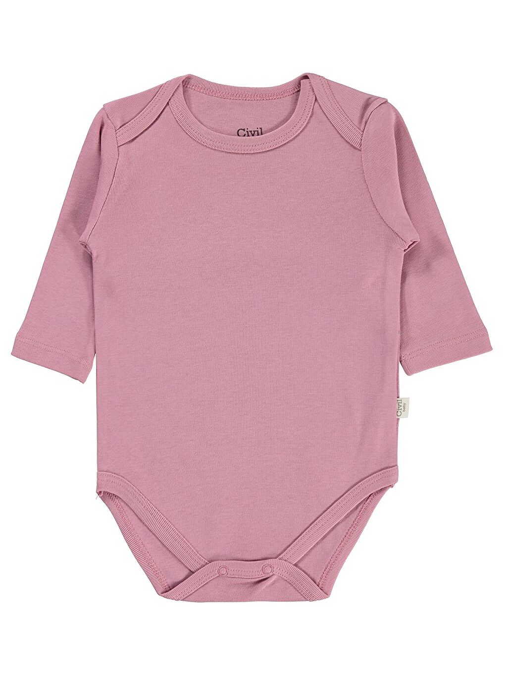 Baby Basıc 3 Lü 0-36 Ay Çıtçıtlı Badi - Gri 1-3 Ay-7