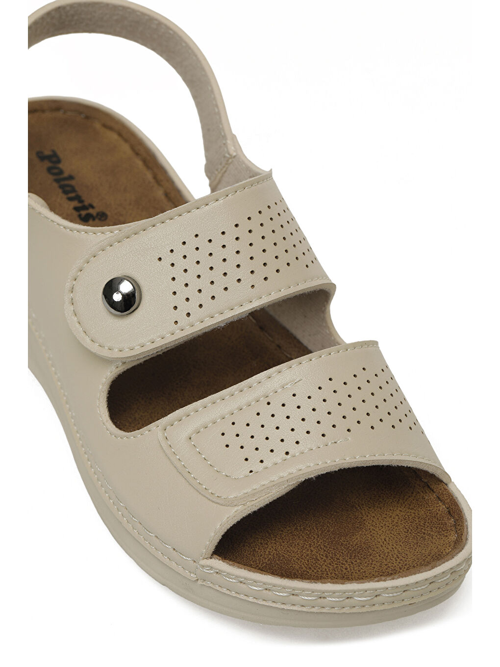 167252.Z6FX Bej Kadın Düz Sandalet-6