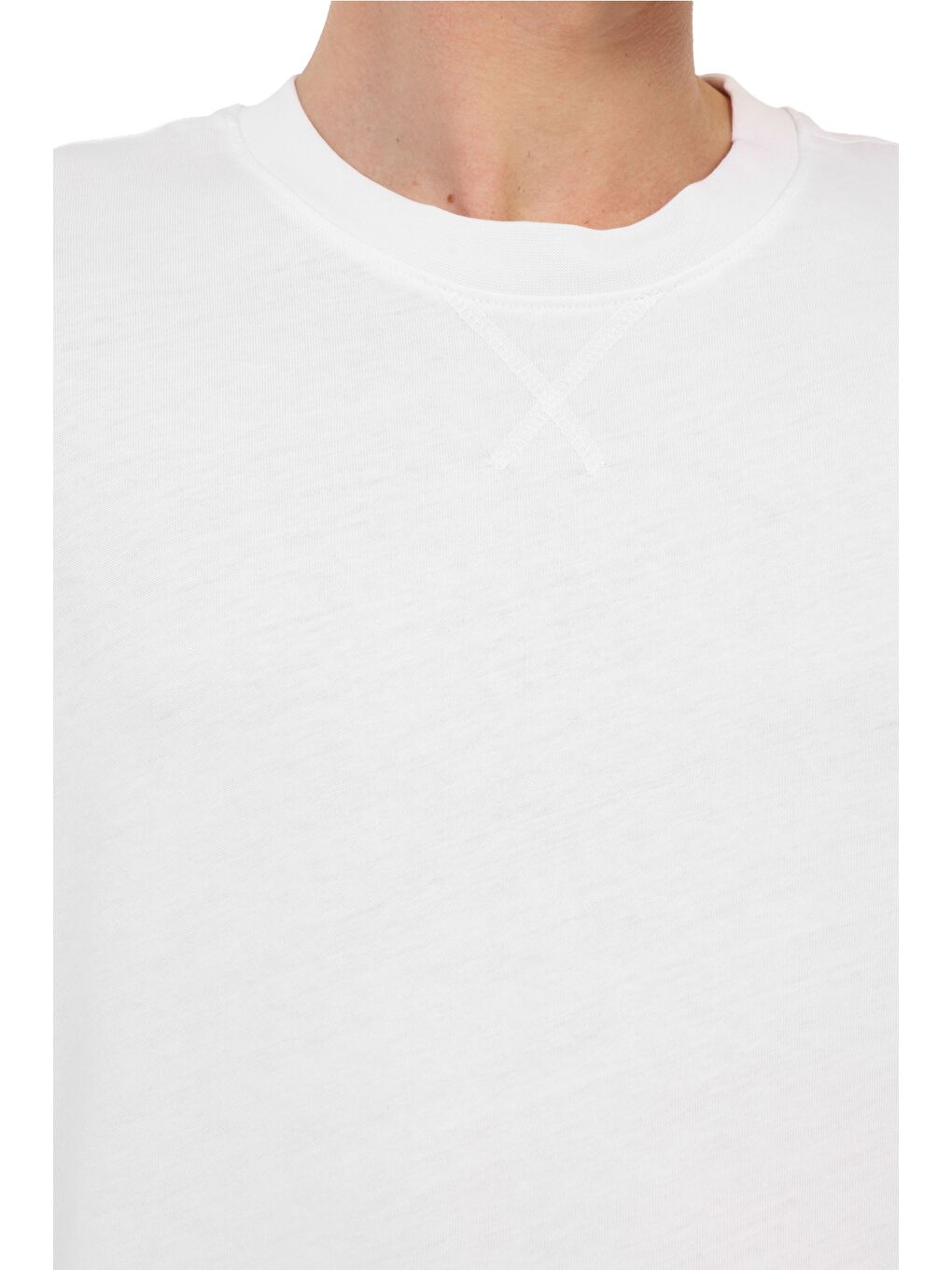 Beyaz Erkek Kısa Kol T-Shirt-3