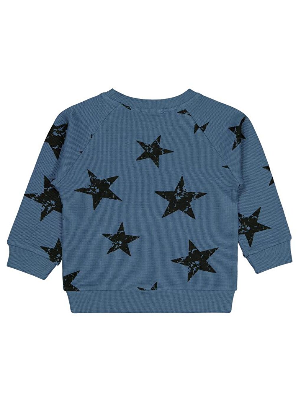 İndigo Boys Yıldız Empirme Baskılı 2-5 Yaş Sweatshirt - Mavi 4-5 Yaş-1