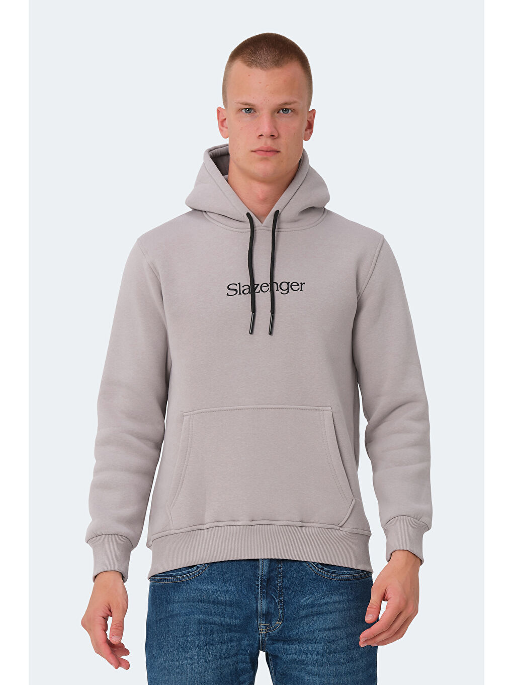 SLAZENGER Taş OCTAVIA IN Erkek Sweatshirt Taş Gri