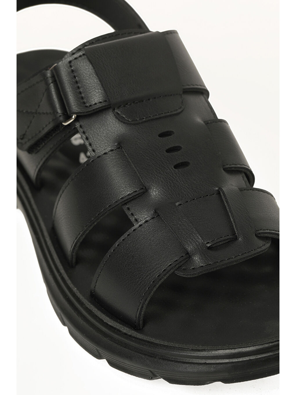 410018.M6FX Siyah Erkek Sandalet-6