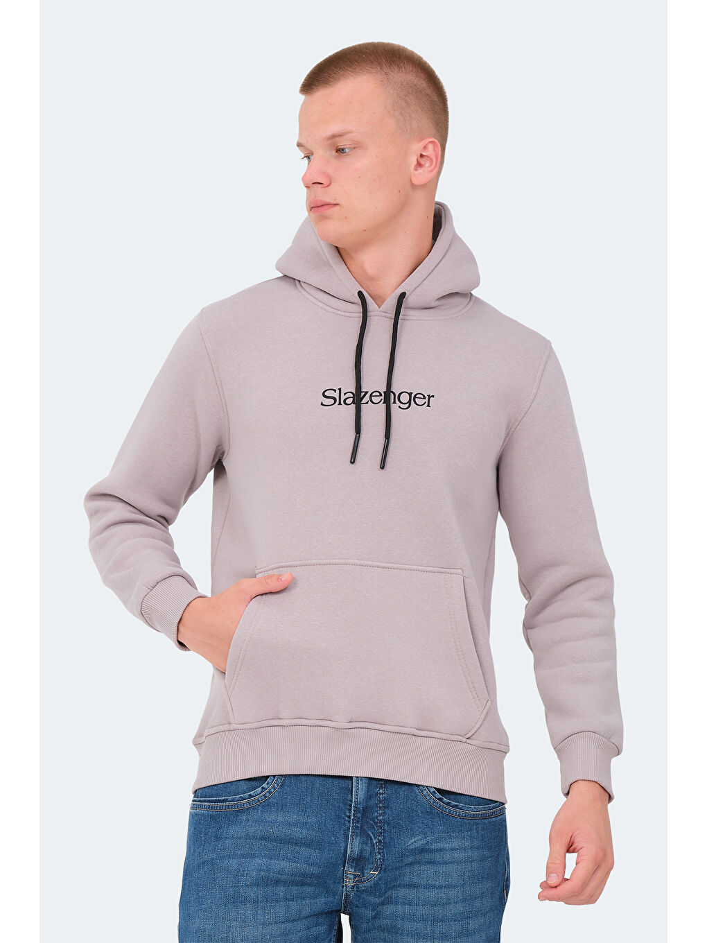 SLAZENGER Taş OCTAVIA IN Erkek Sweatshirt Taş Gri - 2