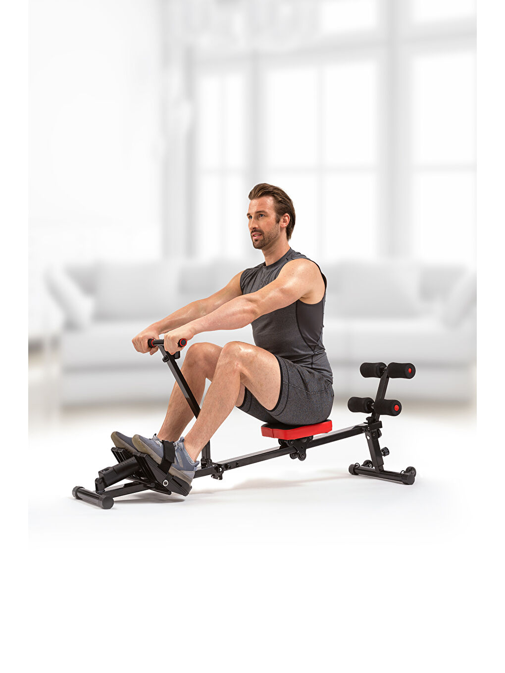 Karışık Row Shaper Kondisyon Küreği - Mekik Aleti - Fitness Aleti - Kondisyon Aleti - Alman Tasarım-3