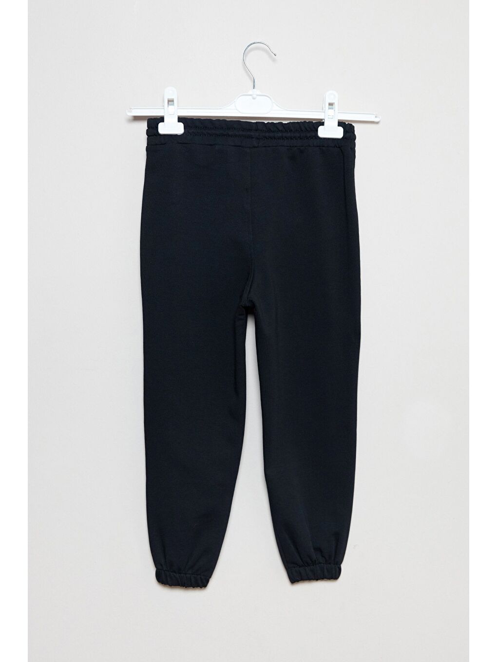 Siyah Cebi Yazı Baskılı Jogger Erkek Çocuk Eşofman Altı-1