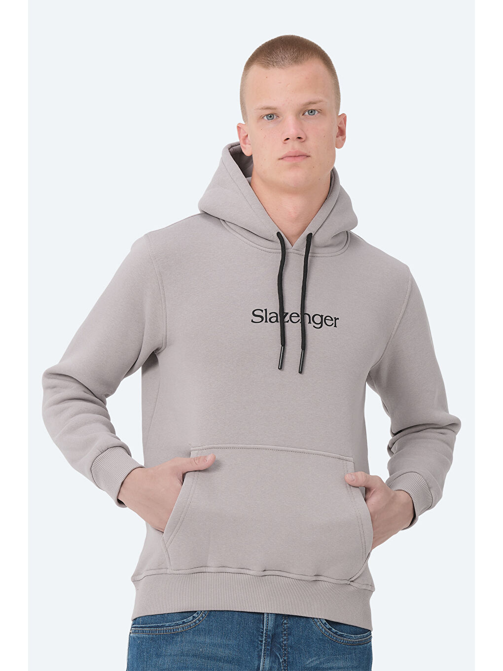 SLAZENGER Taş OCTAVIA IN Erkek Sweatshirt Taş Gri - 4