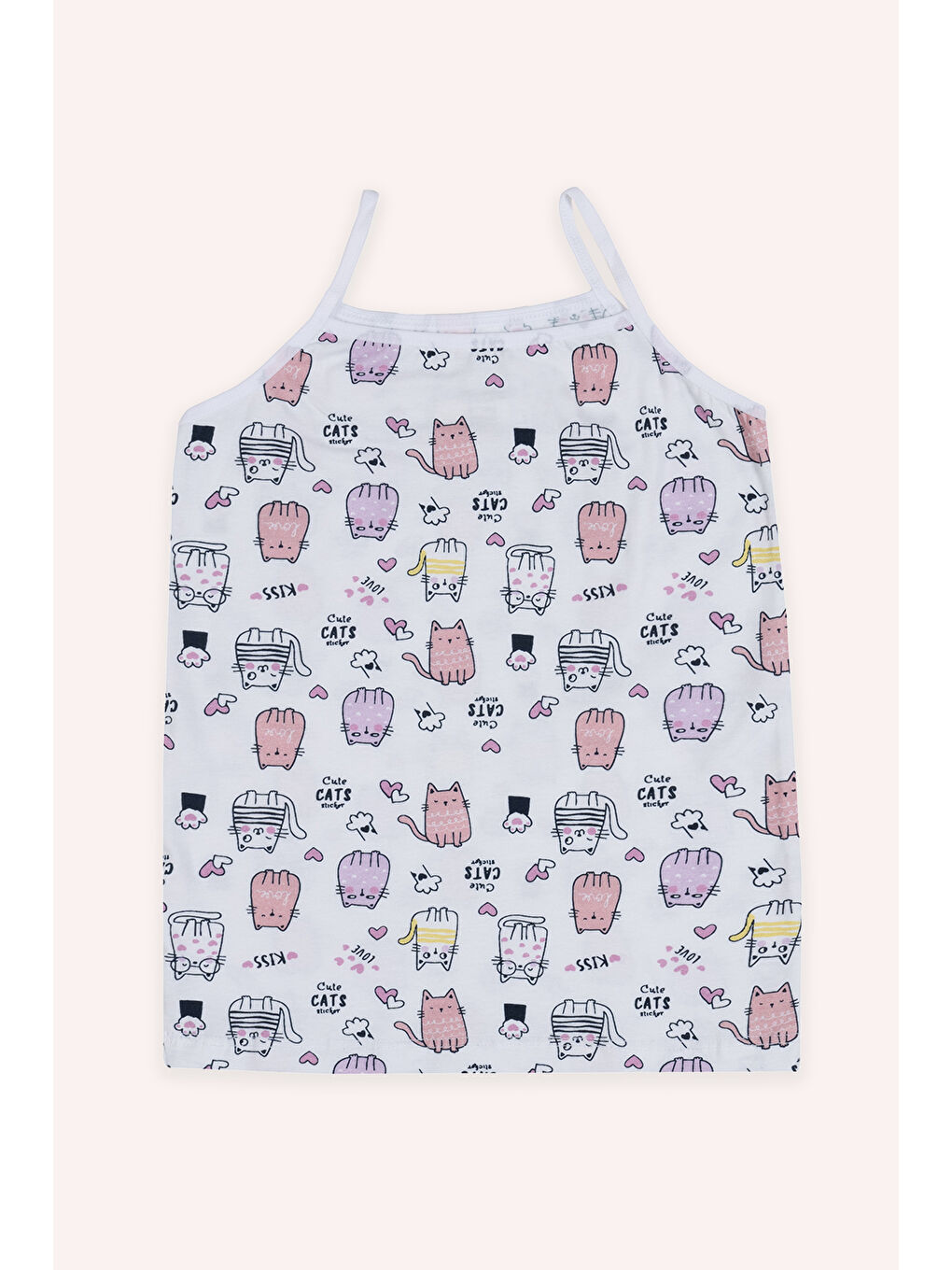 Karışık Kız Çocuk 3'lü Atlet - İç Giyim-1