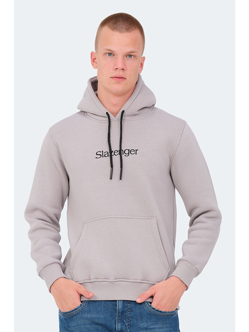 SLAZENGER Taş OCTAVIA IN Erkek Sweatshirt Taş Gri - 5