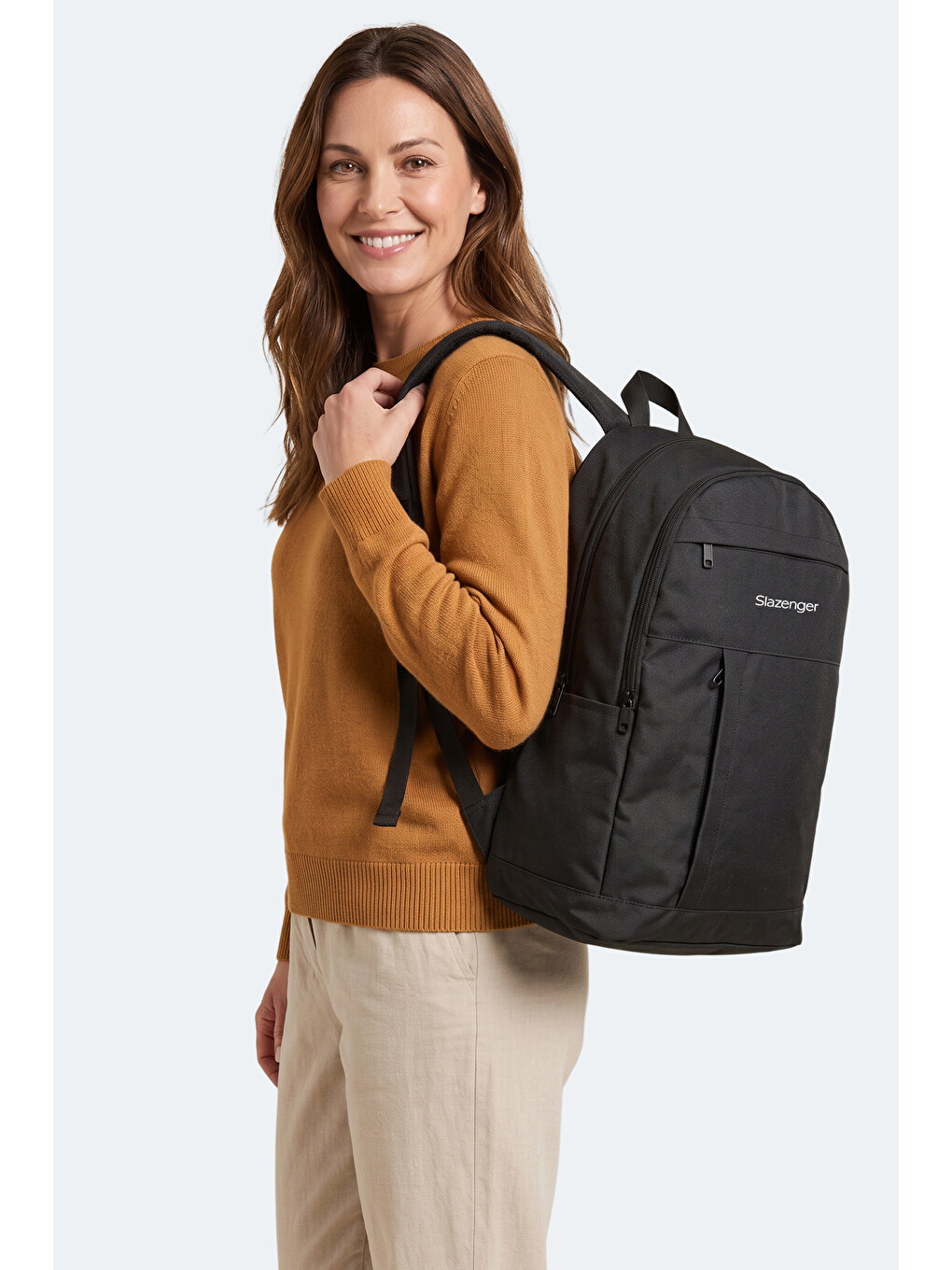 Leroy Unisex Siyah Sırt Çantası-2