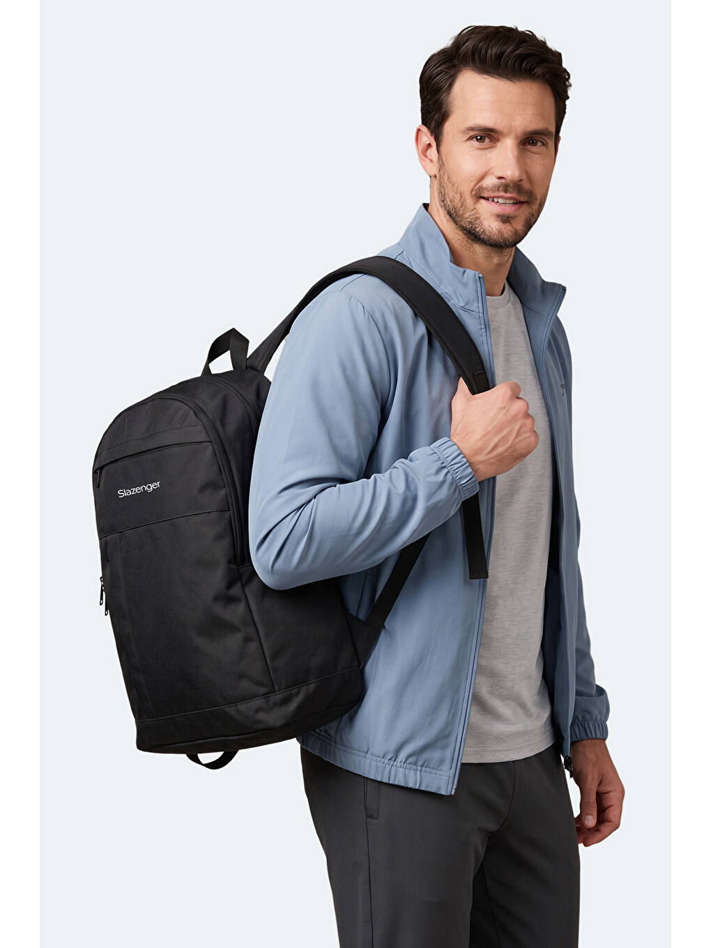 Leroy Unisex Siyah Sırt Çantası-5