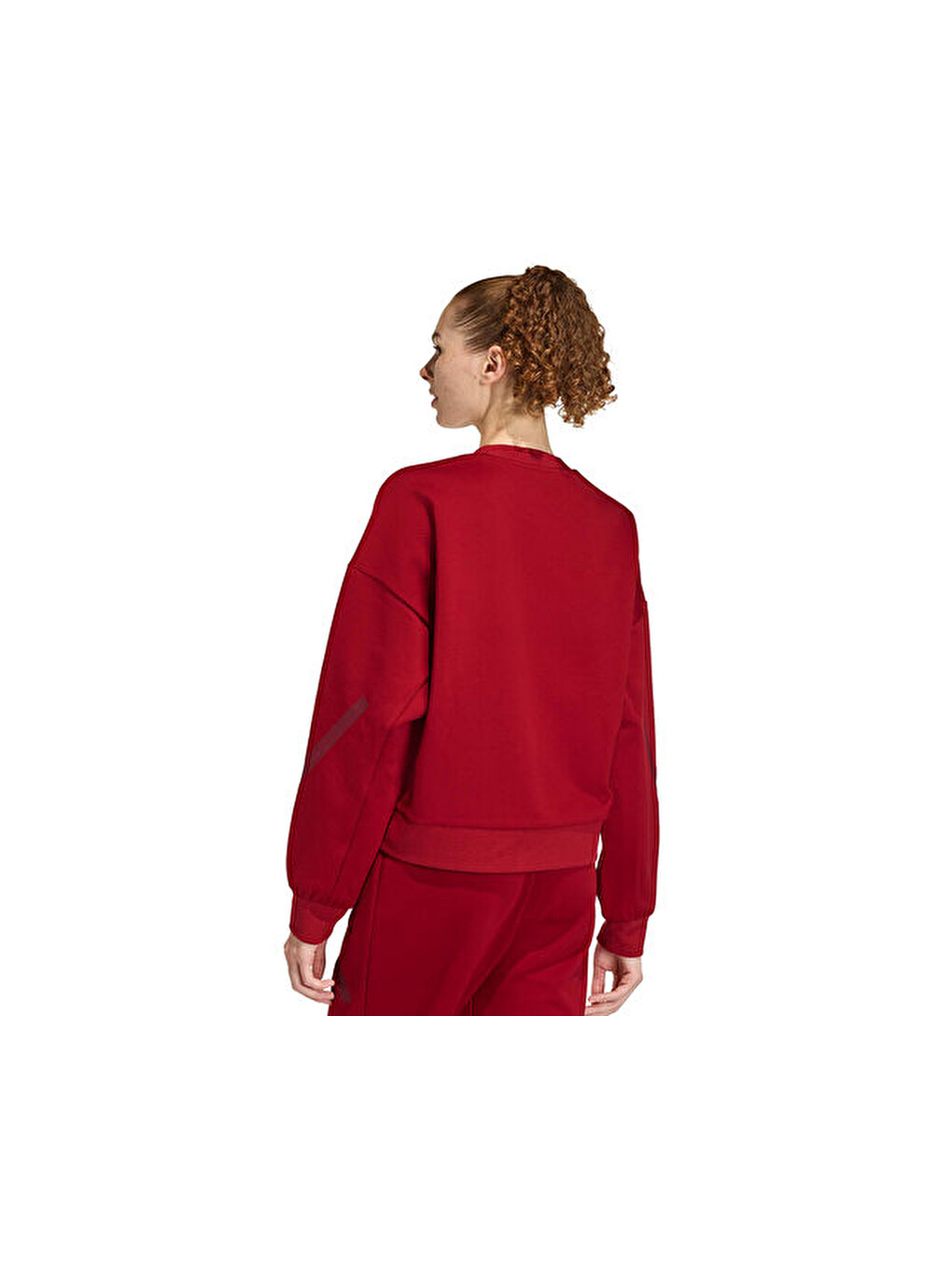 W Z.n.e. Swt Kadın Günlük Sweatshirts Kc7753 Kırmızı-1