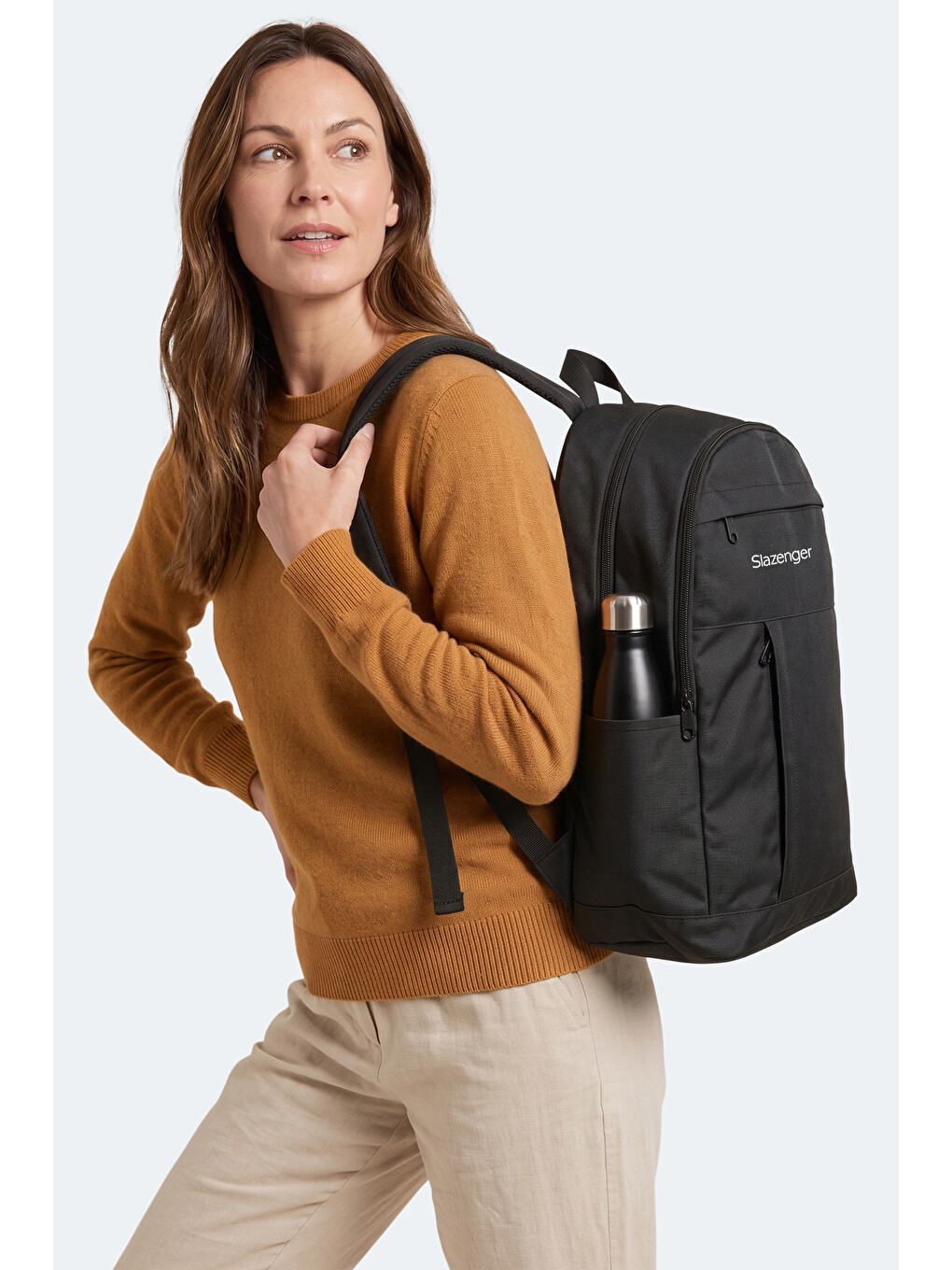 Leroy Unisex Siyah Sırt Çantası-6