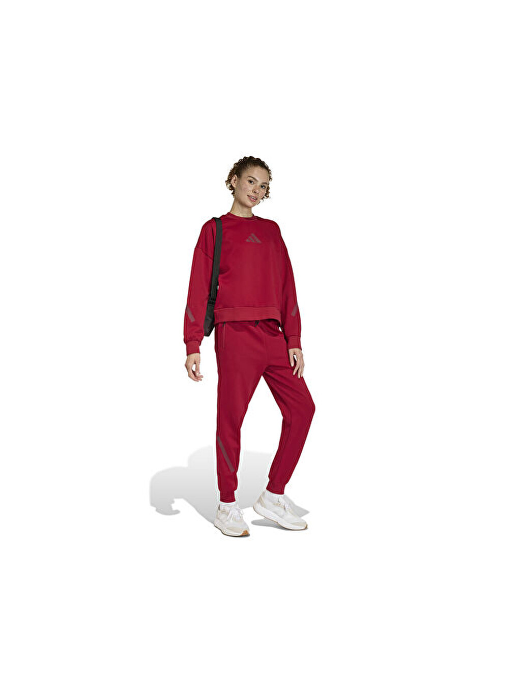 W Z.n.e. Swt Kadın Günlük Sweatshirts Kc7753 Kırmızı-5