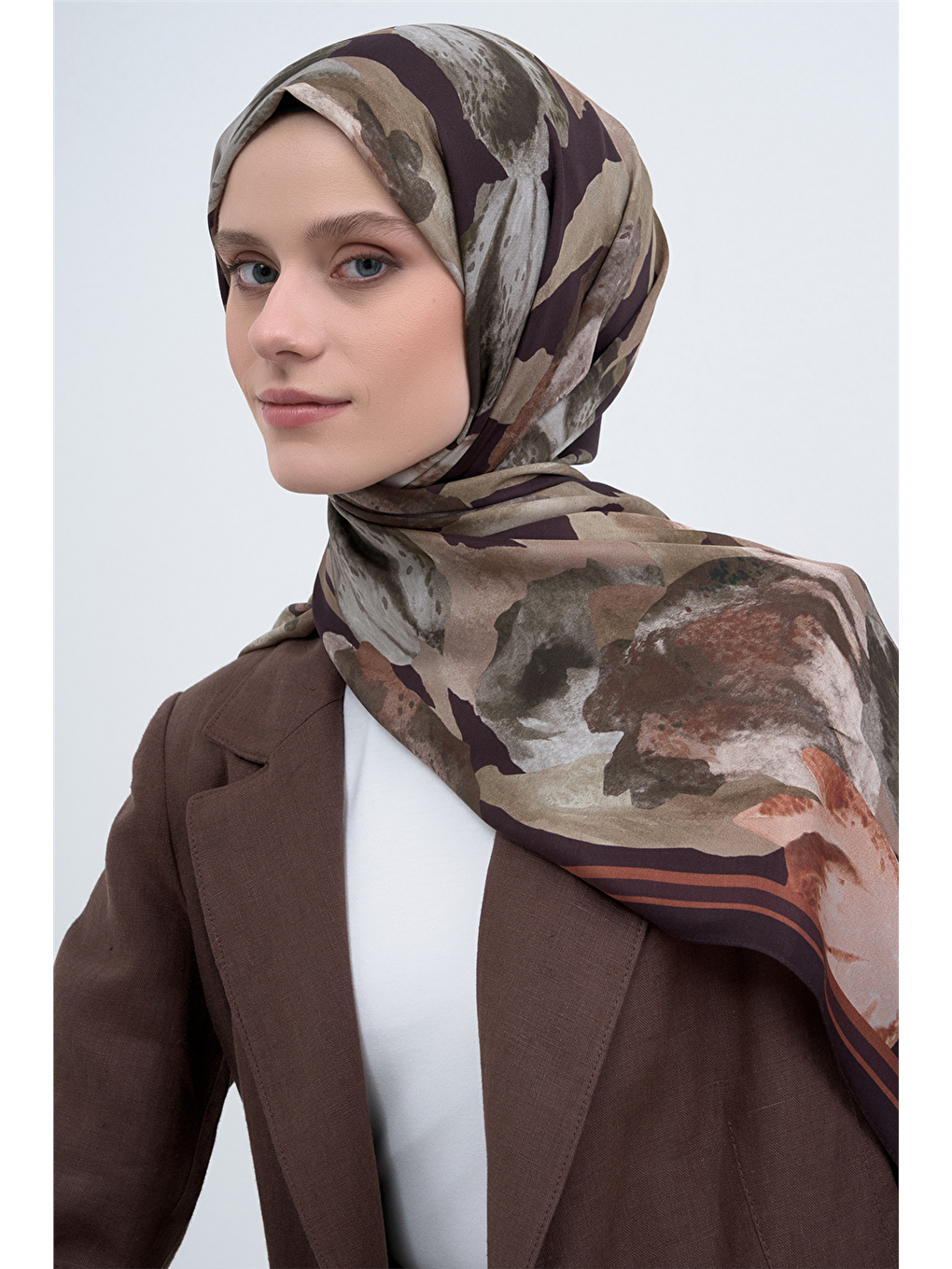 Kahverengi Pure Şal 3002 32-2