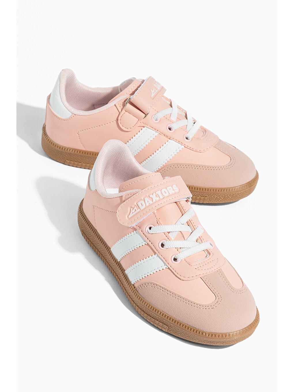Pembe Cagne Günlük Çocuk Unisex Cırtlı Sneaker Spor Ayakkabı-3
