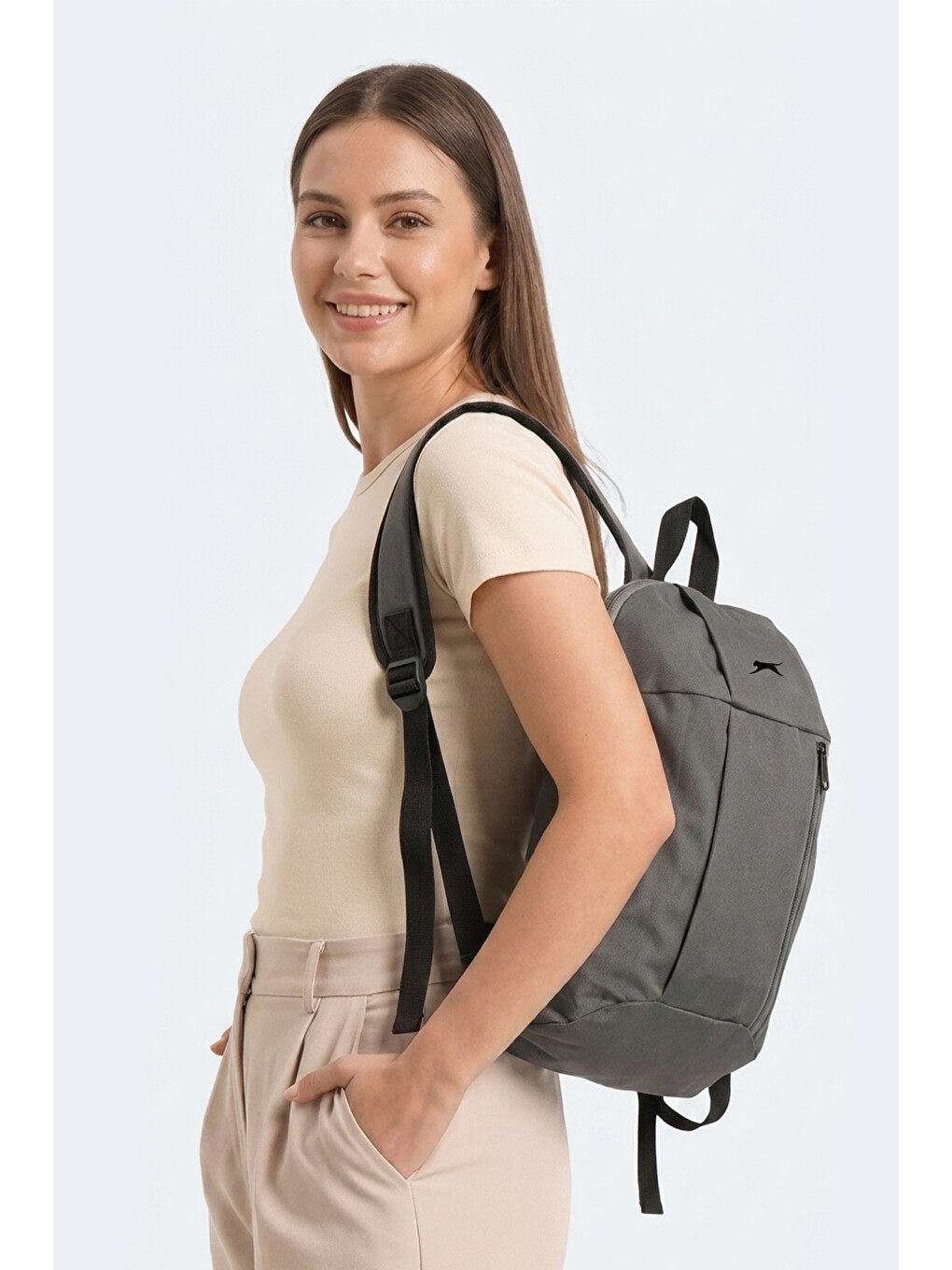 Gaver I Unisex Koyu Gri Sırt Çantası-5