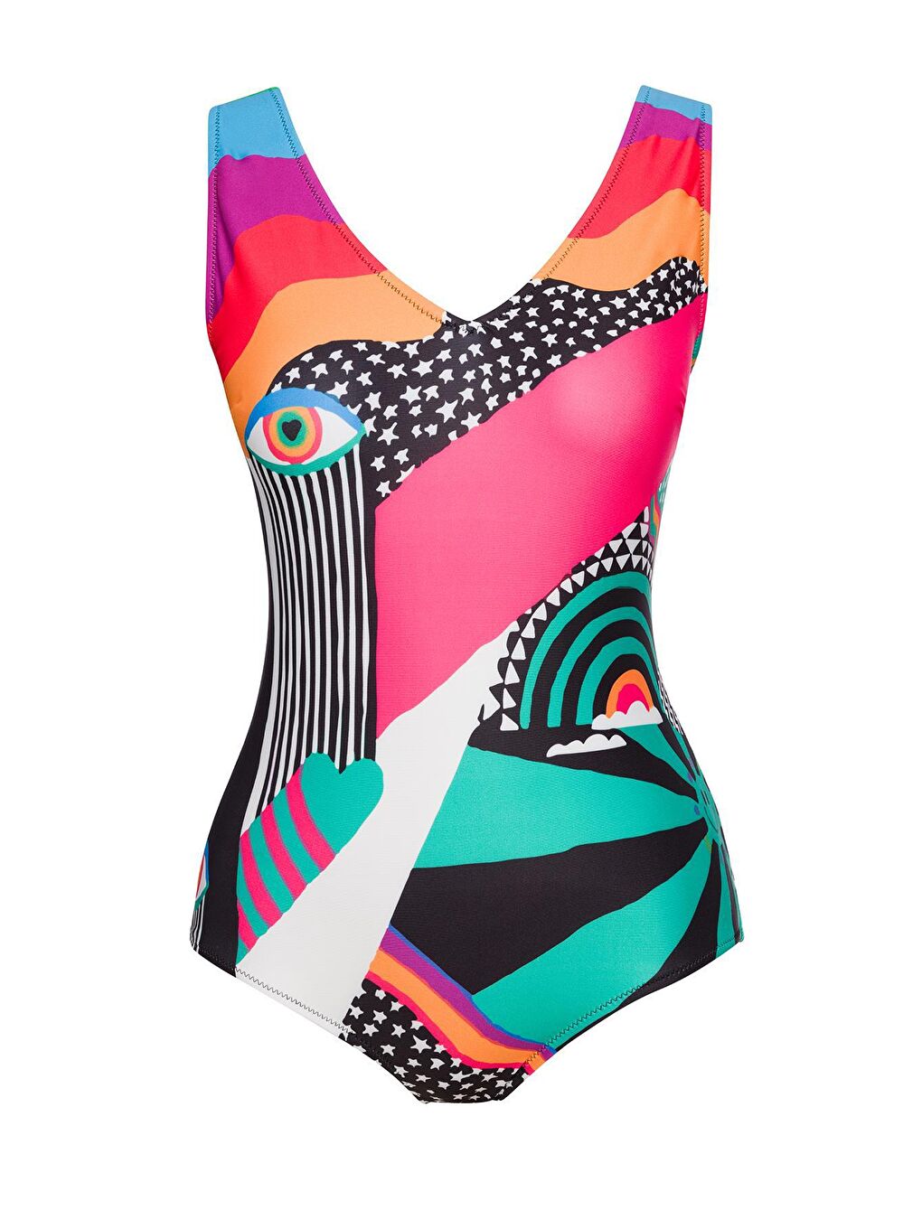 Karışık V Yaka Pareolu Mayo-2