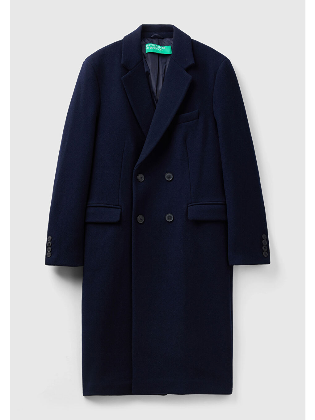 Erkek Lacivert Kruvaze Palto-1