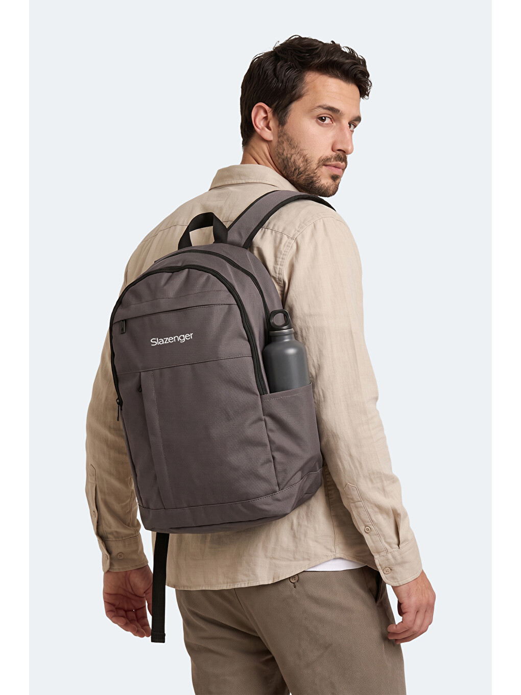 Leroy Unisex Koyu Gri Sırt Çantası-1