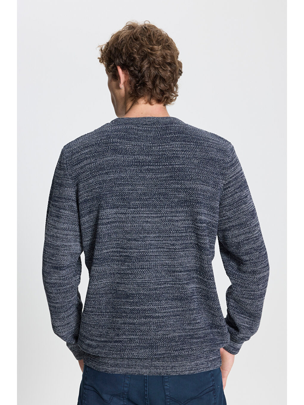 Sarı Erkek BRONZ-LACI 2'li Paket Pamuklu Standart Fit Normal Kesim Bisiklet Yaka Triko Kazak-9