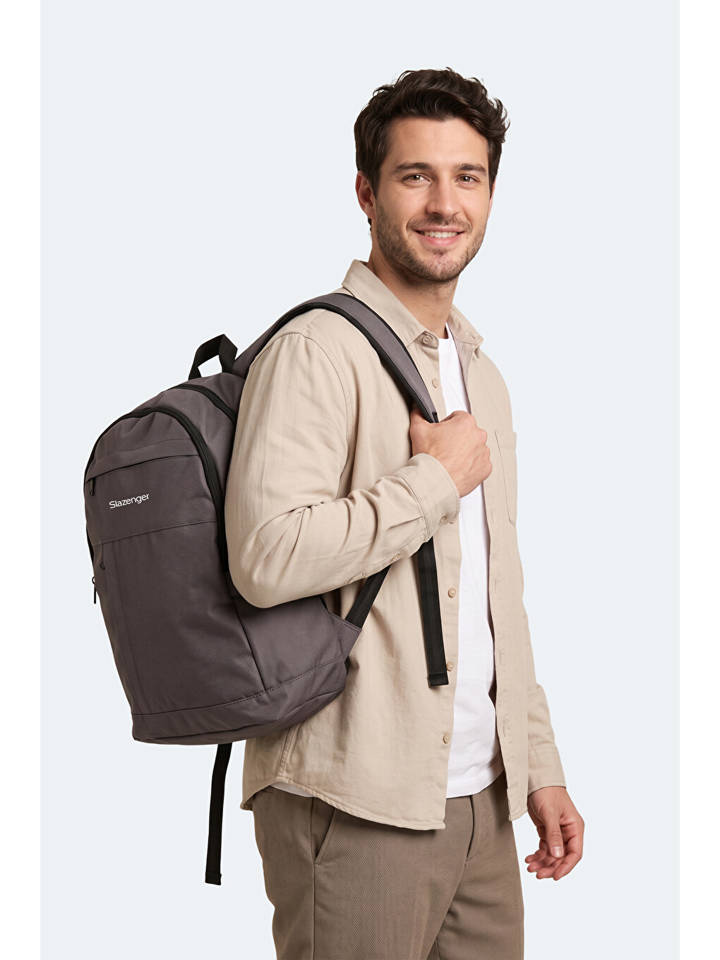 Leroy Unisex Koyu Gri Sırt Çantası-5