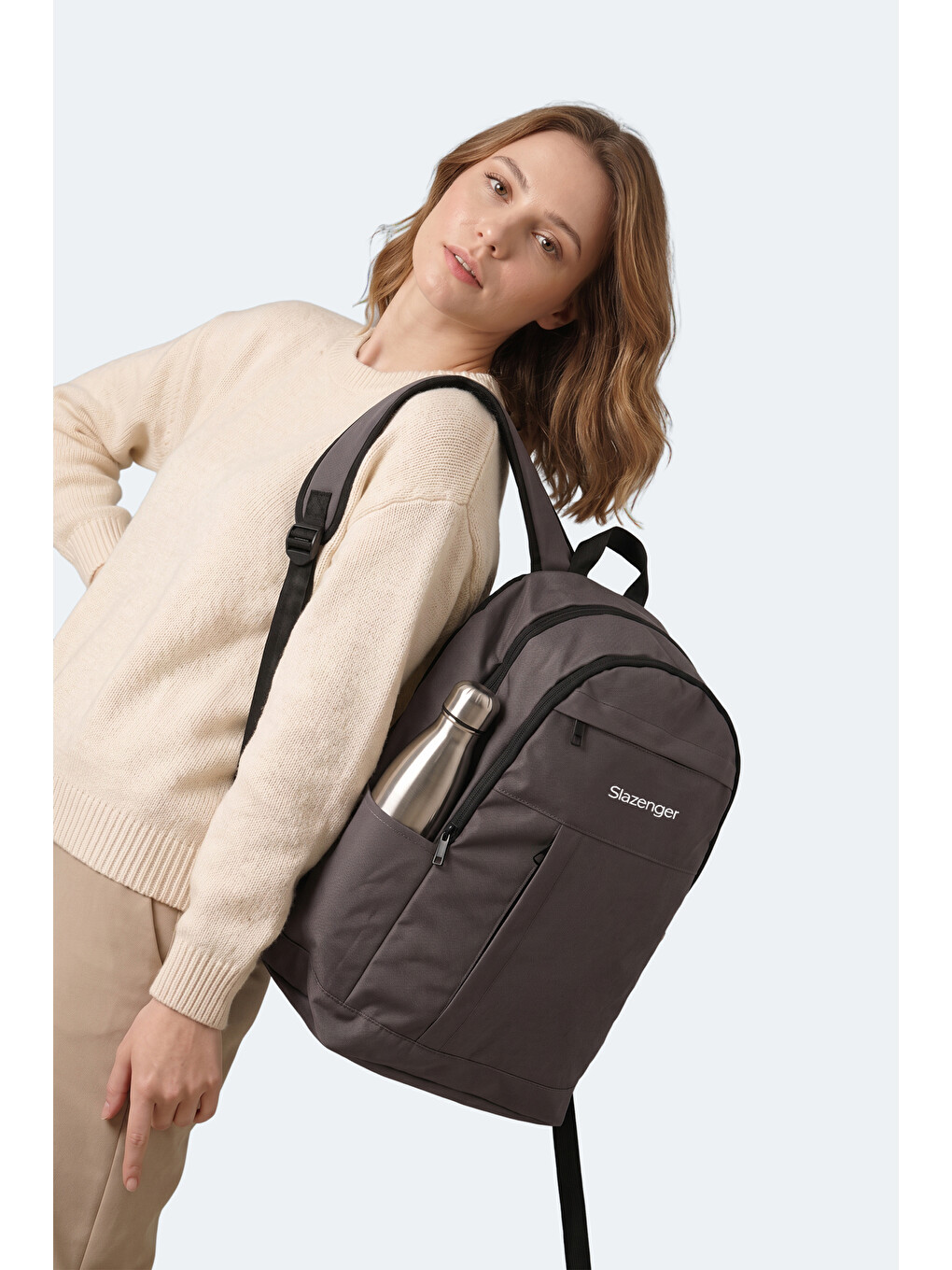 Leroy Unisex Koyu Gri Sırt Çantası-6