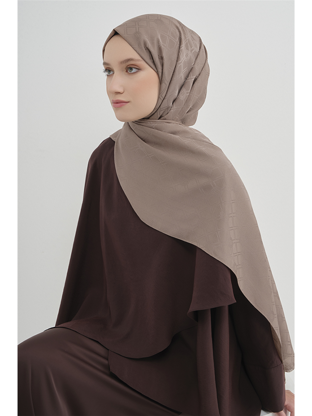 Kahverengi Elegance P3000 Şal 07-2