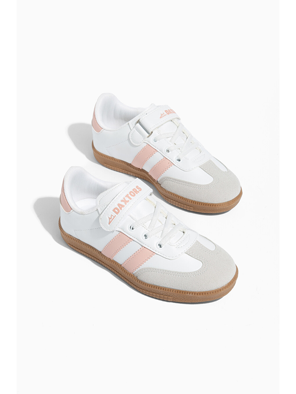 Beyaz Cagne Günlük Çocuk Unisex Cırtlı Sneaker Spor Ayakkabı