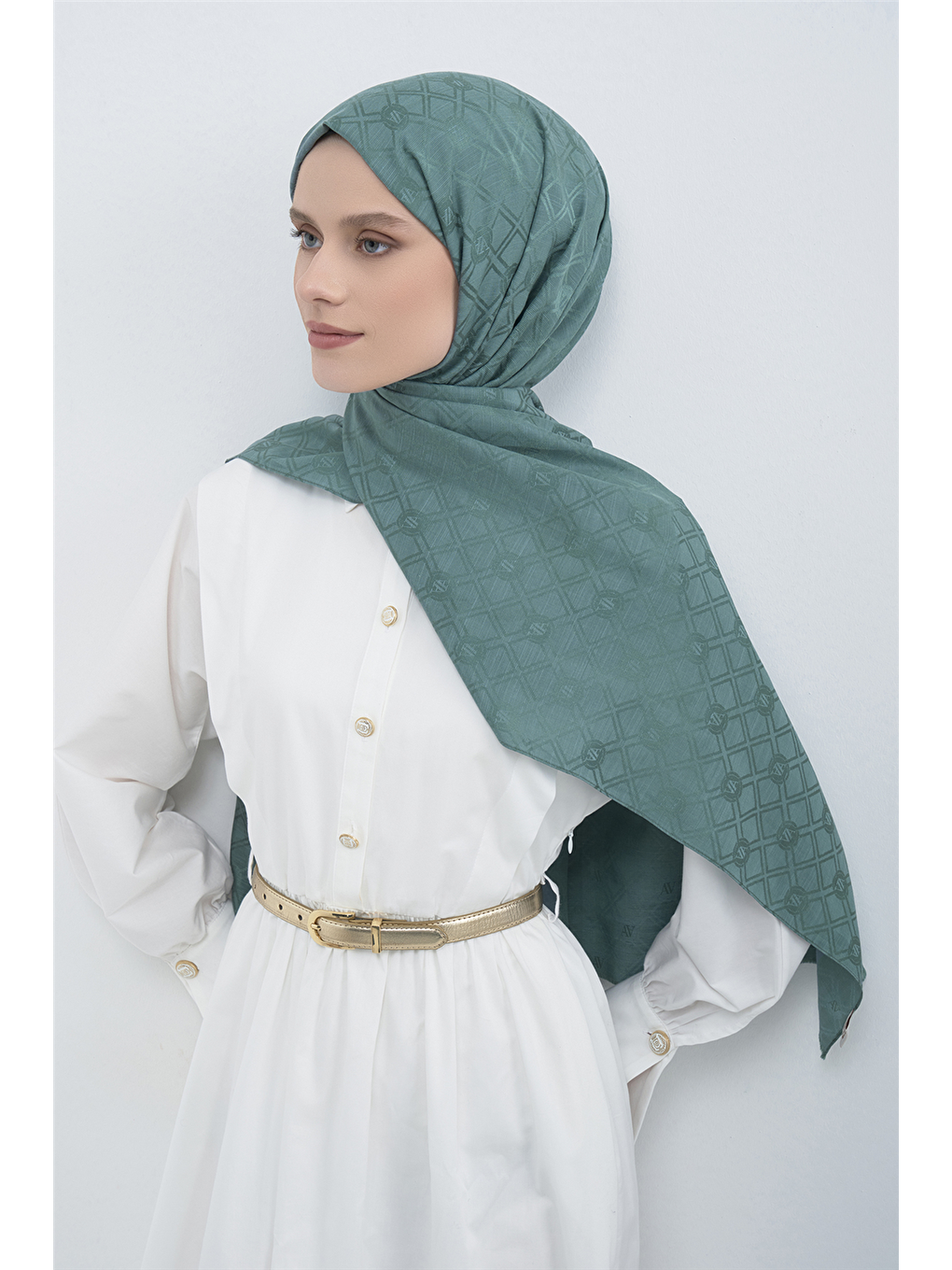 Yeşil Elegance P3000 Şal 27