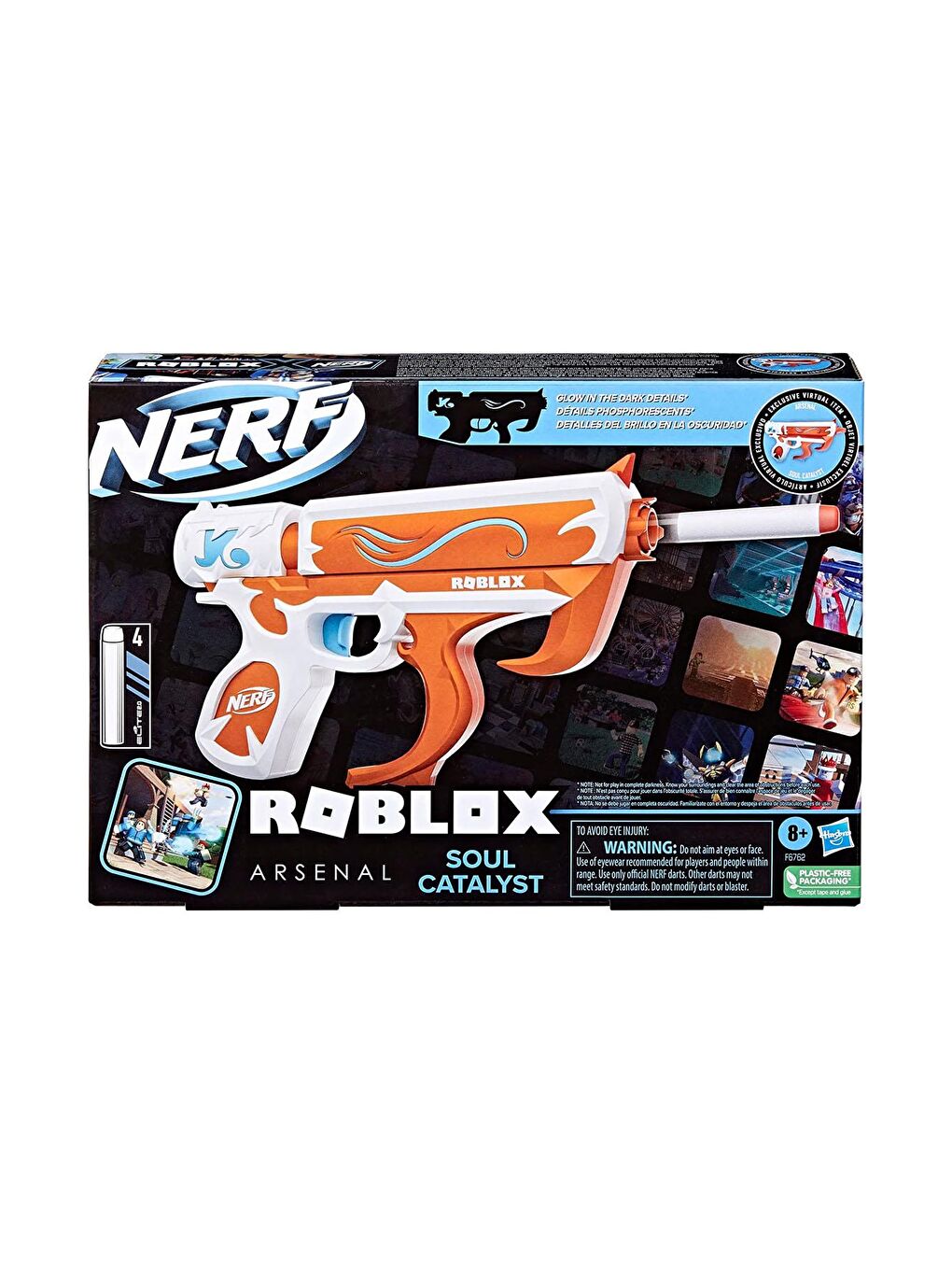 Nerf Beyaz-Renklibaskı Roblox Rev F6762 - 4