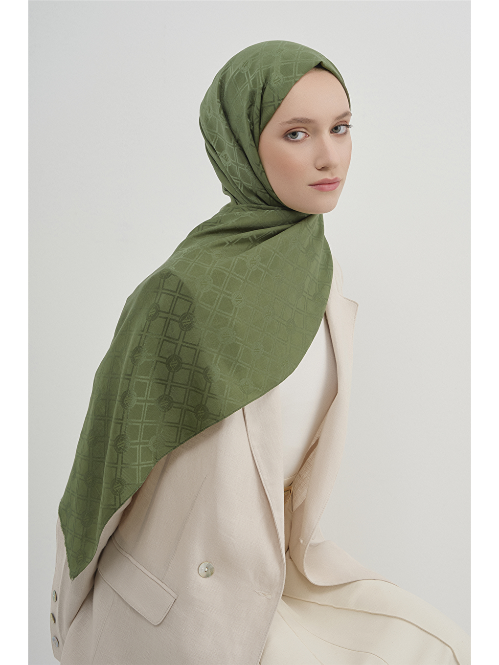 Yeşil Elegance P3000 Şal 49