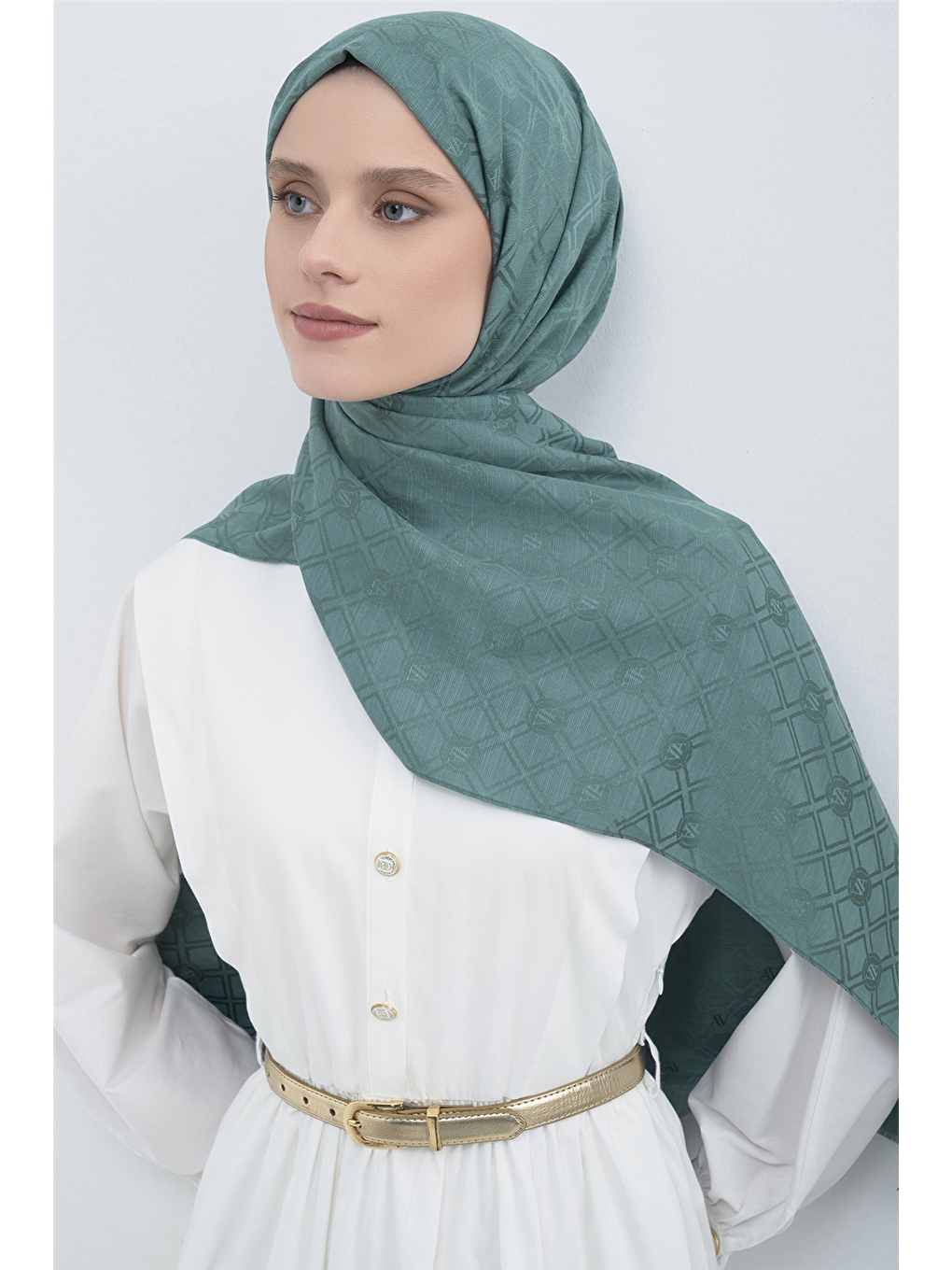 Yeşil Elegance P3000 Şal 27-1