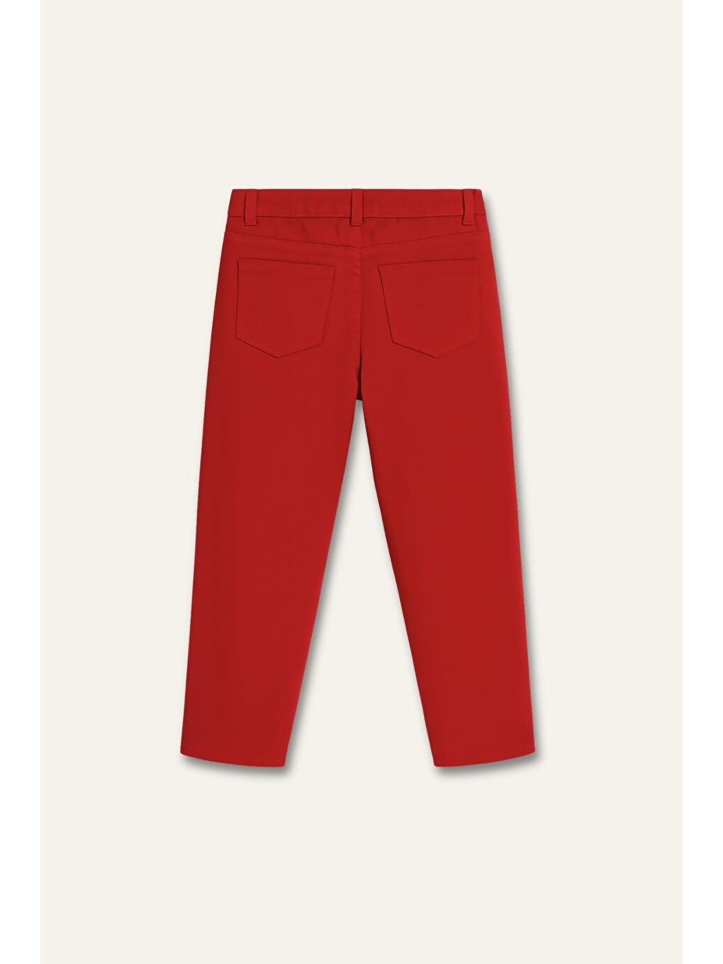 Kız Çocuk Gabardin Pantolon - Kırmızı-1