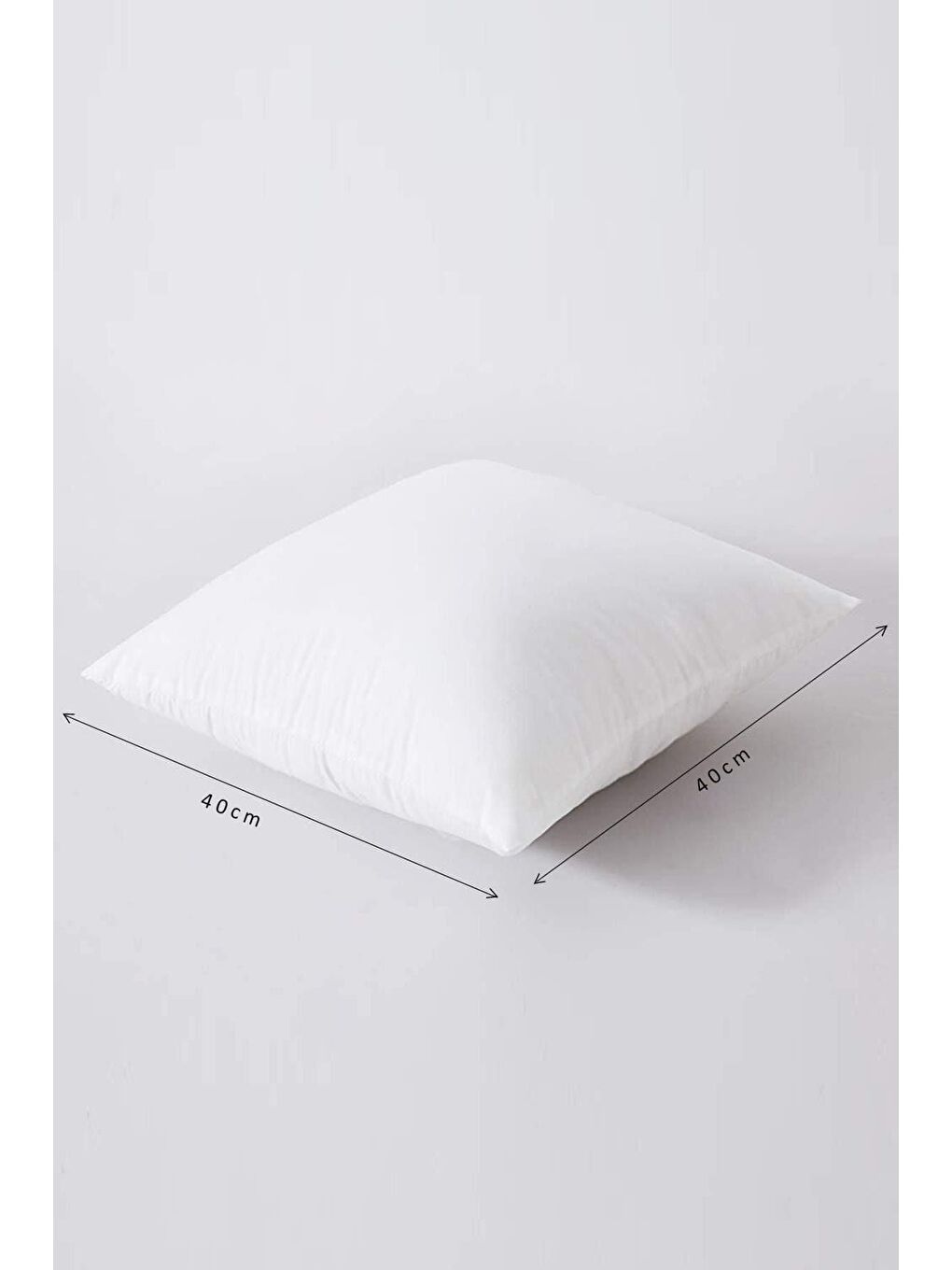 4Lü Kırlent %100 Pamuk Kılıflı Silikon Dolgulu Beyaz Kırmızı-1