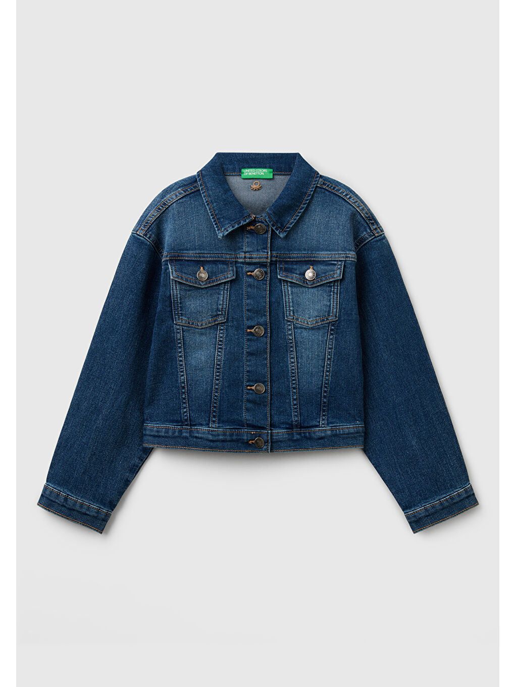 Mavi Kız Çocuk Koyu Denim Denim Ceket