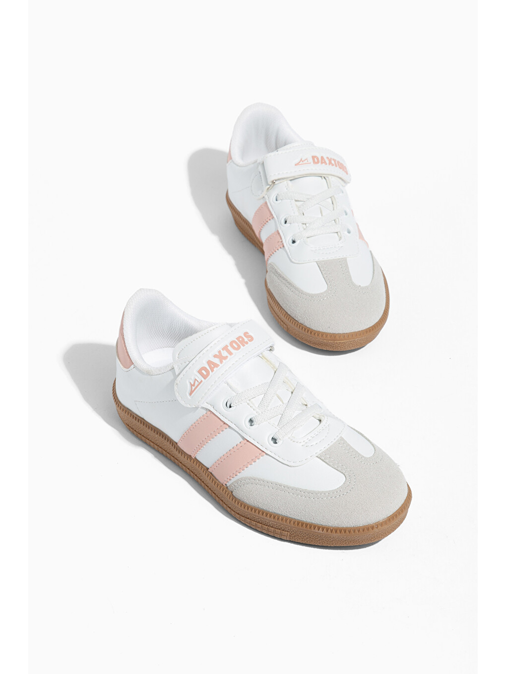 Beyaz Cagne Günlük Çocuk Unisex Cırtlı Sneaker Spor Ayakkabı-3