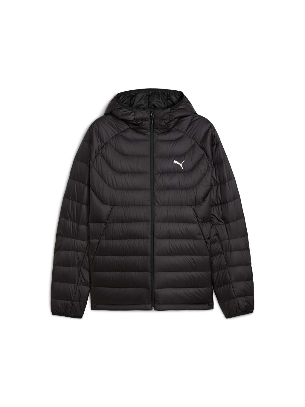 Siyah PACKLITE Erkek Kapüşonlu Mont