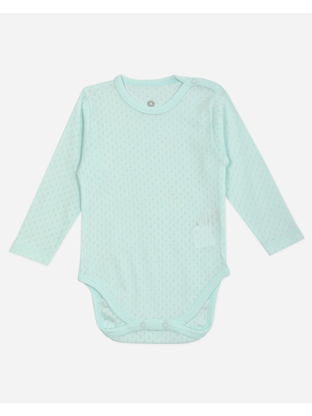 Mavi Bisiklet Yaka Pamuklu Uzun Kollu Erkek Bebek Jakarlı Çıtçıtlı Body 3'lü-3