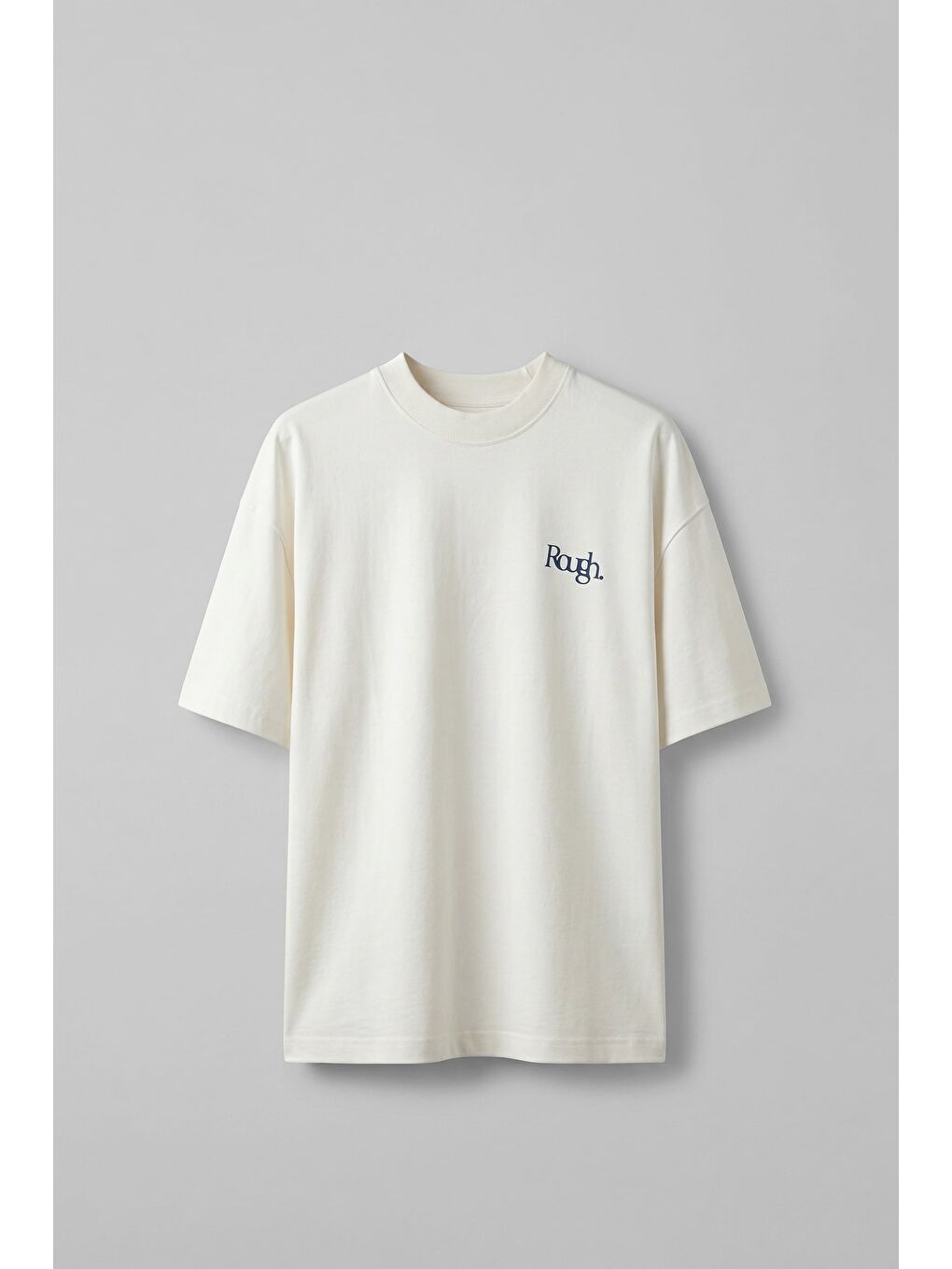 Erkek Süper Oversize Antik Figür Baskılı Premium T-Shirt Ekru