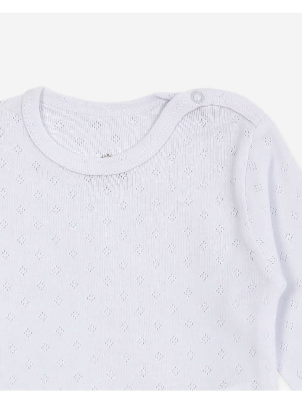 Mavi Bisiklet Yaka Pamuklu Uzun Kollu Erkek Bebek Jakarlı Çıtçıtlı Body 3'lü-5